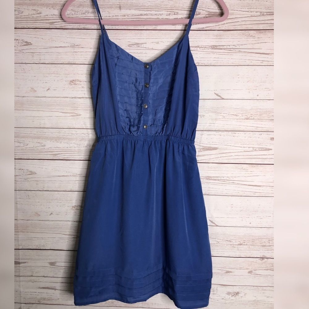 Lush | Mini strappy dress blue szS